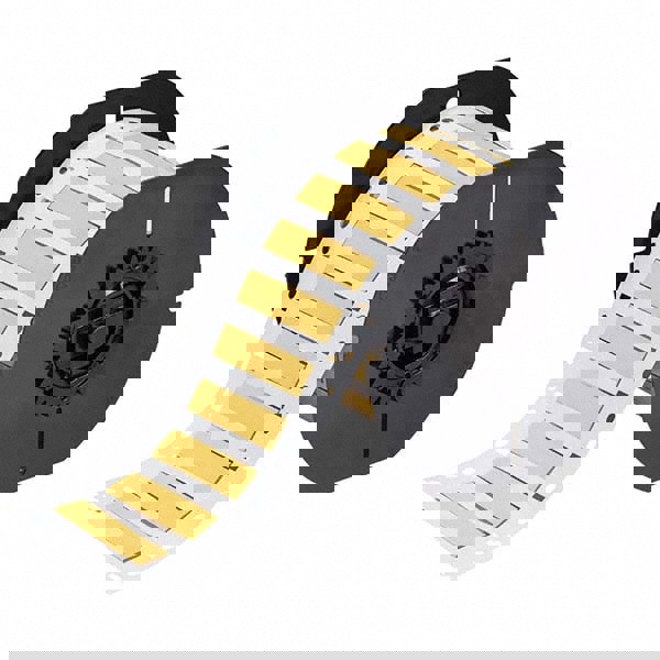 Label Maker Label: Yellow, Polyolefin, 500 per Roll